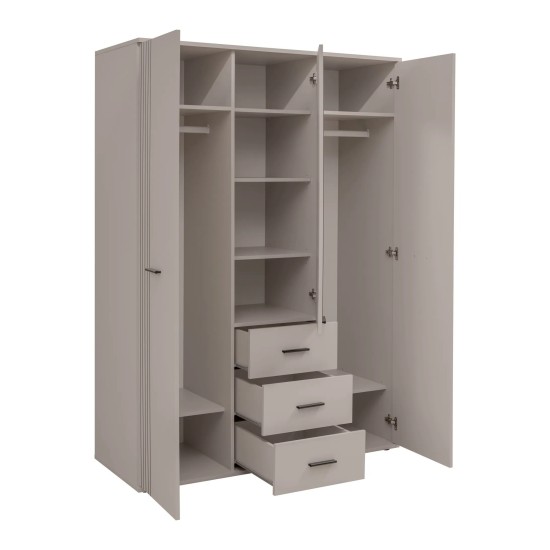 SIGMA Wardrobe 135 cm, Three Doors and a Mirror