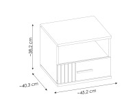 SIGMA Bedside Table 45 cm