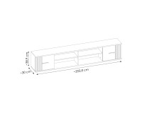 SIGMA Wall Shelf Unit 204 cm