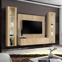 FLY A-P2 wall unit with a panel, Hickory Jackson