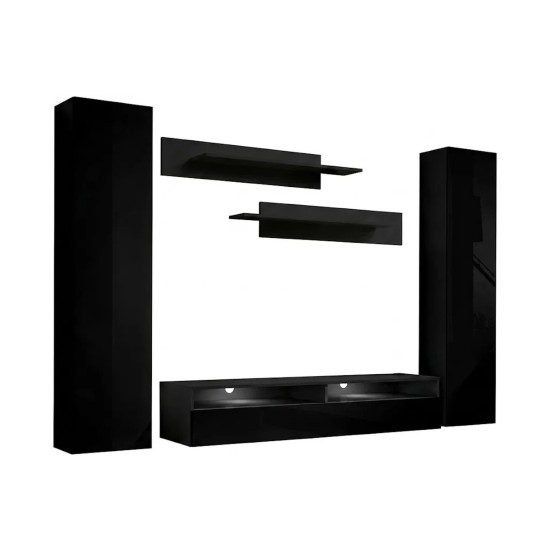FLY A1 wall unit, black gloss FLY A1 wall unit, black gloss