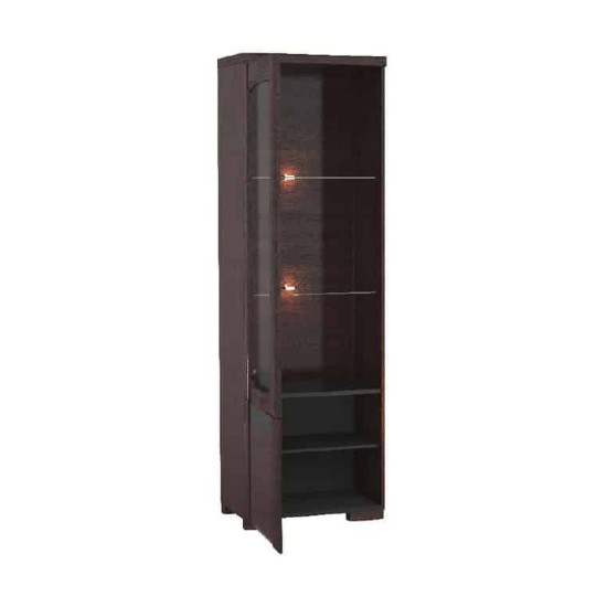 ויטרינה בודדת שמאלית RIVA עם תאורה, 61x45x193 ס