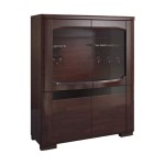 ארון עם בר RIVA עם תאורה, 101x45x128 ס