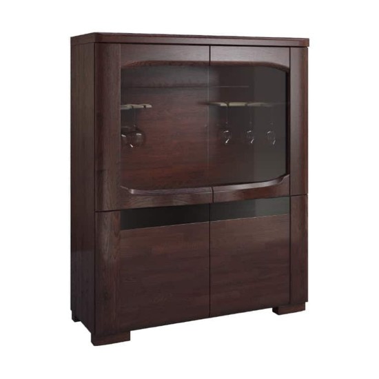 ארון עם בר RIVA עם תאורה, 101x45x128 ס