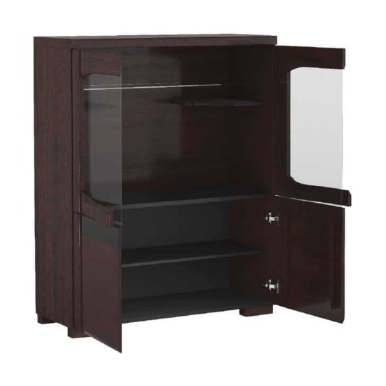 ארון עם בר RIVA עם תאורה, 101x45x128 ס