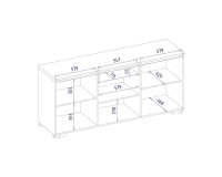 שידה RIVA 3D1SZ, 182 ס