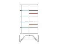 ויטרינה כפולה עם תאורה PIK III, שמאל, 100 ס ויטרינה כפולה עם תאורה PIK III, שמאל, 100 ס