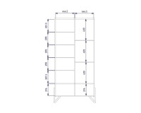 ויטרינה כפולה עם תאורה PIK III, שמאל, 100 ס ויטרינה כפולה עם תאורה PIK III, שמאל, 100 ס