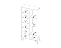 ויטרינה כפולה עם תאורה PIK III, שמאל, 100 ס ויטרינה כפולה עם תאורה PIK III, שמאל, 100 ס