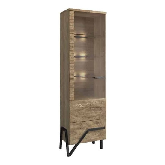 PIK single display cabinet II left with lighting, 62 cm PIK single display cabinet II left with lighting, 62 cm