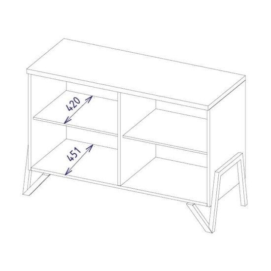 שידה PIK עם שתי דלתות, 122 ס שידה PIK עם שתי דלתות, 122 ס