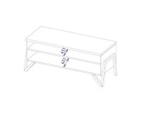 מזנון טלוויזיה PIK, 122 ס מזנון טלוויזיה PIK, 122 ס