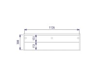 ויטרינה תלויה עם תאורה PIK, 116 ס
