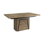 PIK extendable dining table on a column, 160–360 cm