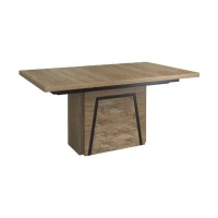 PIK extendable dining table on a column, 160–360 cm