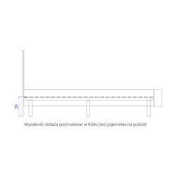 PIK bed for a 140x200 mattress