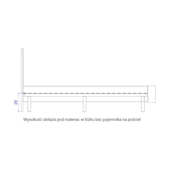 PIK bed for a 160x200 mattress