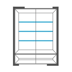 CORINO dual display cabinet, 132 cm CORINO dual display cabinet, 132 cm