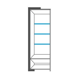 CORINO single display cabinet, left, 68 cm CORINO single display cabinet, left, 68 cm