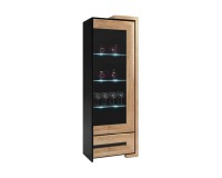 CORINO single display cabinet, right, 68 cm