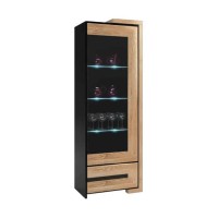 CORINO single display cabinet, right, 68 cm