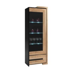 CORINO single display cabinet, right, 68 cm