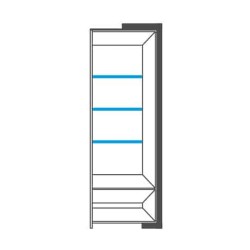 CORINO single display cabinet, right, 68 cm CORINO single display cabinet, right, 68 cm