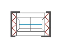 CORINO bar cabinet, 169 cm
