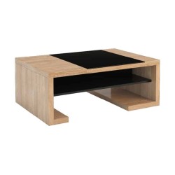 CORINO coffee table with glass, 115 cm