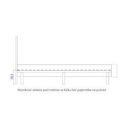 CORINO bed for a 160x200 mattress