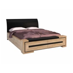 CORINO bed for a 140x200 mattress with a bench