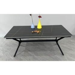 שולחן סלוני SALONI עם משטח קרמי, 120x60 ס