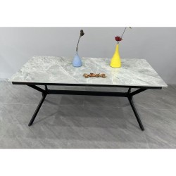 שולחן סלוני SALONI עם משטח קרמי, 120x60 ס