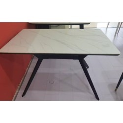 T-65 dining table with ceramic top, 120x70 cm