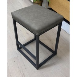KUB stool with padded seat on a metal frame