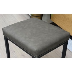 KUB stool with padded seat on a metal frame