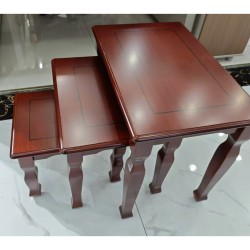 Set of three nesting tables ABC323, wood