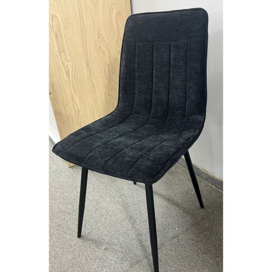 Dining set: T-65 ceramic table 120x70 and four upholstered chairs