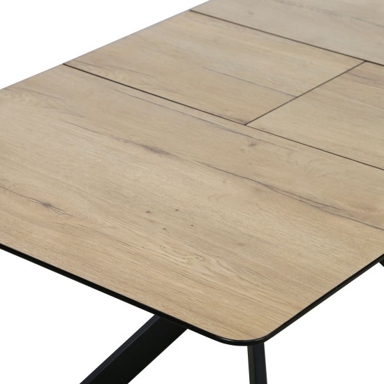 Dining set: extendable table DT-8055 with four chairs Dining set: extendable table DT-8055 with four chairs