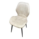 DC006 velvet chair with a shaped back