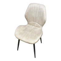 DC006 velvet chair with a shaped back