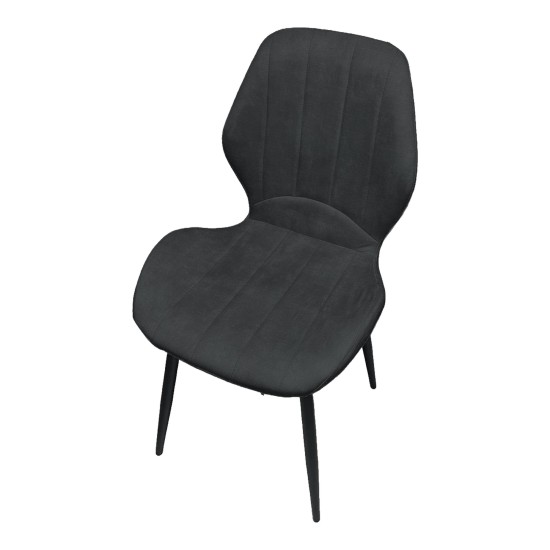 DC006 velvet chair with a shaped back DC006 velvet chair with a shaped back