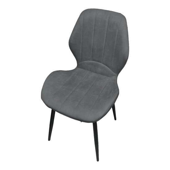 DC006 velvet chair with a shaped back DC006 velvet chair with a shaped back