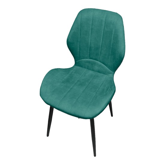DC006 velvet chair with a shaped back DC006 velvet chair with a shaped back