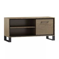 MADOX TV unit with an open niche and a door, 123 cm