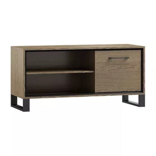 MADOX TV unit with an open niche and a door, 123 cm