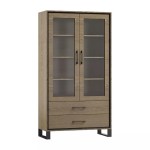 MADOX two door display cabinet, 105 cm