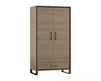 ארון MADOX שתי דלתות עם מוט תלייה, 105 ס ארון MADOX שתי דלתות עם מוט תלייה, 105 ס