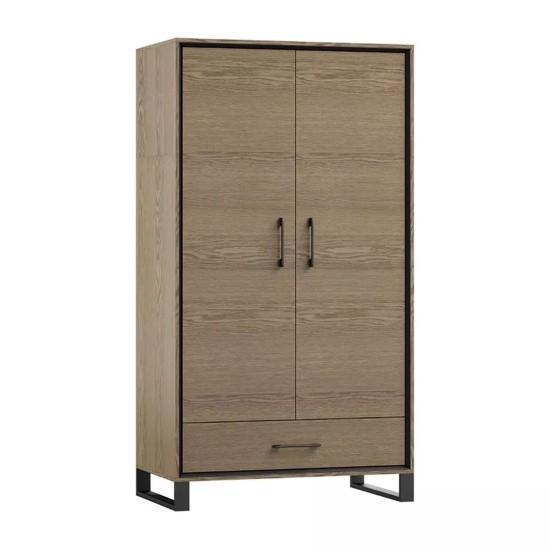 ארון MADOX שתי דלתות עם מוט תלייה, 105 ס ארון MADOX שתי דלתות עם מוט תלייה, 105 ס