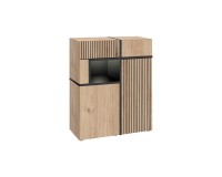 CROSS wall unit 310 cm with LED lighting, Hickory Jackson CROSS wall unit 310 cm with LED lighting, Hickory Jackson